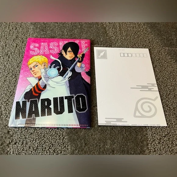 Boruto Naruto Next Generations Clear File Photo Case & Postcard Japan Anime - Picture 2 of 14